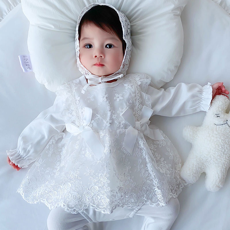 White Munchkin Little Hat Dress (Leggings Not Included)