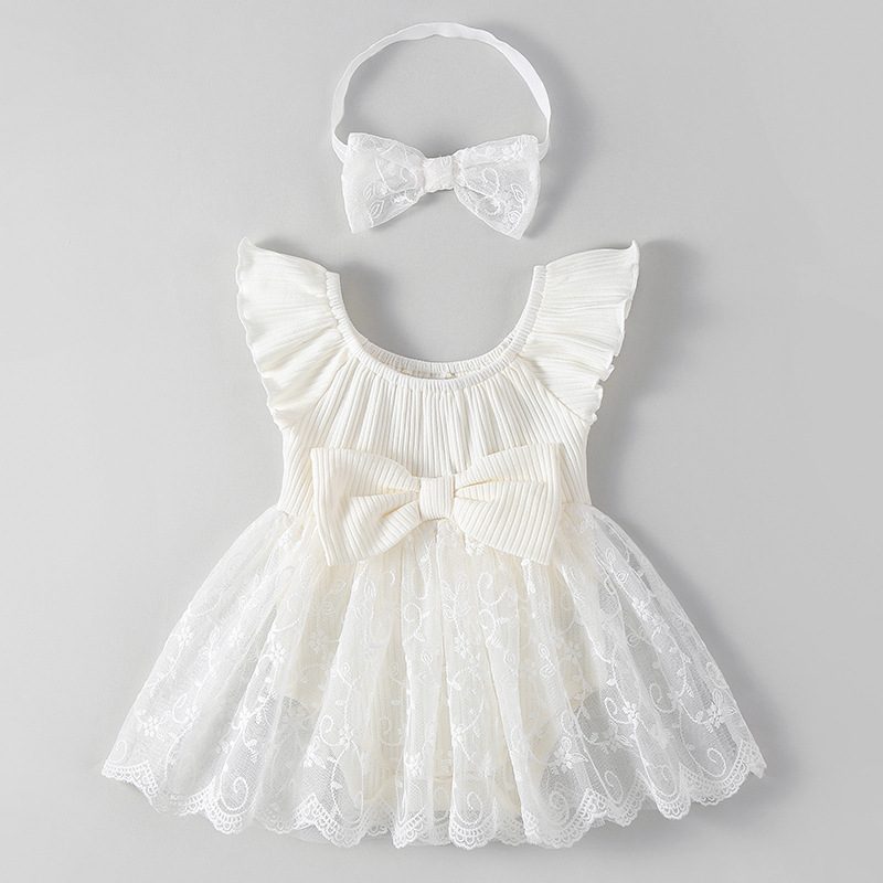 White Star Butterfly Halter Dres